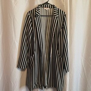 Black and White Striped Jacket
